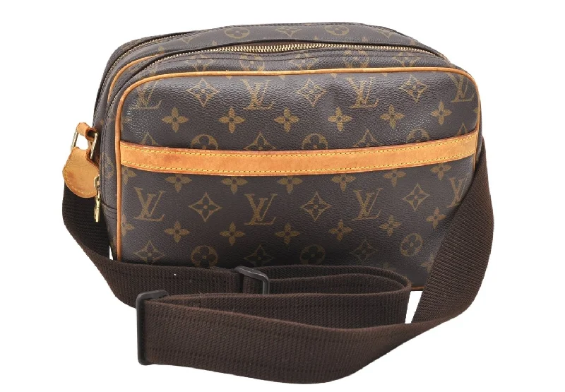 Authentic Louis Vuitton Monogram Reporter PM Shoulder Cross Bag M45254 LV 2781K