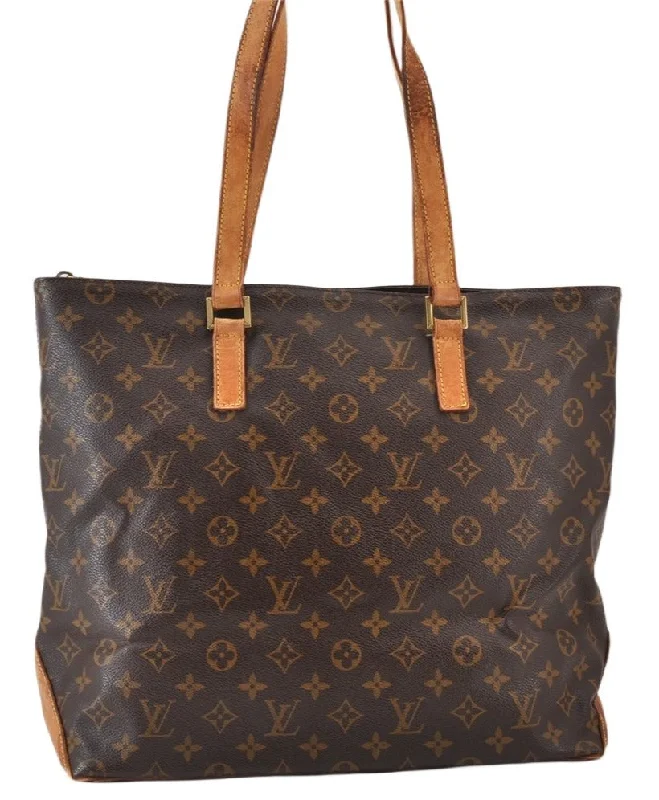 Authentic Louis Vuitton Monogram Cabas Mezzo Shoulder Tote Bag M51151 LV 1439K