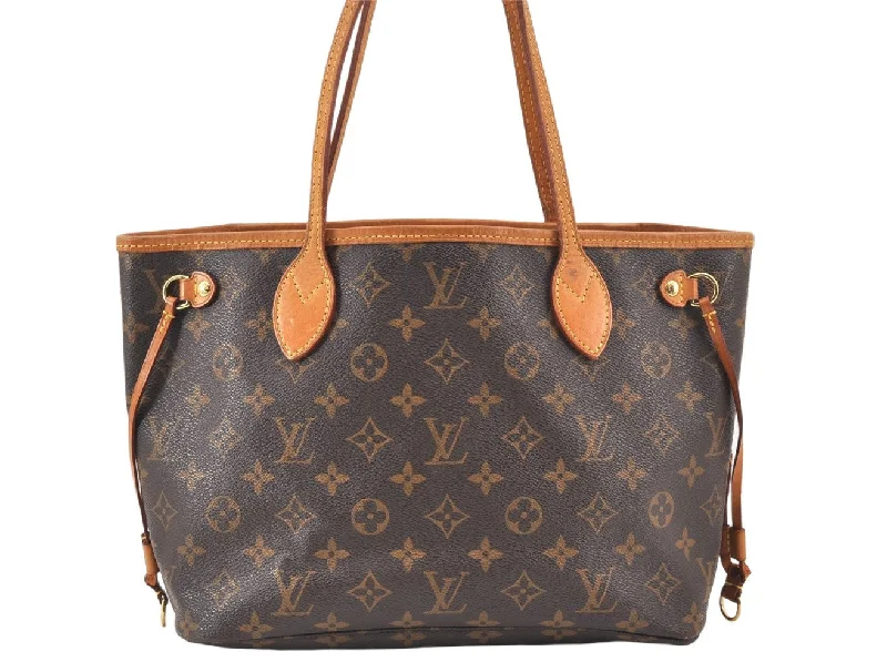 Authentic Louis Vuitton Monogram Neverfull PM Shoulder Tote Bag M46979 LV 1905K