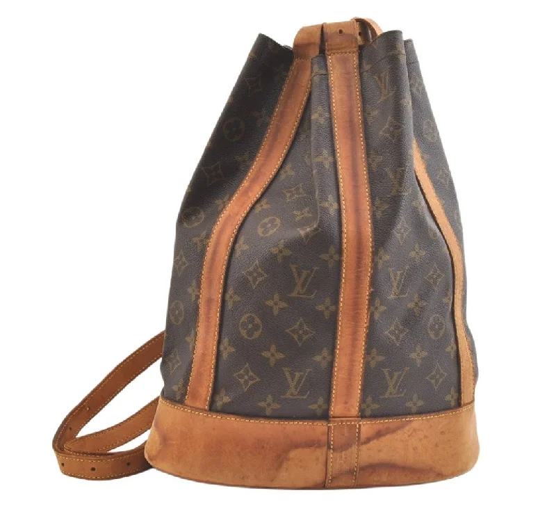 Authentic Louis Vuitton Monogram Randonnee PM Shoulder Bag M42243 LV 2610K