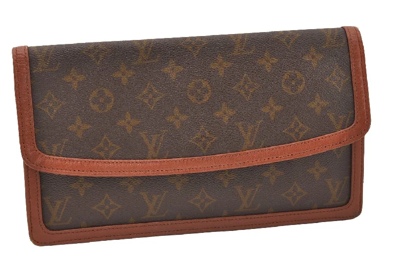 Auth Louis Vuitton Monogram Pochette Dame GM Clutch Hand Bag Old Model LV 3298J