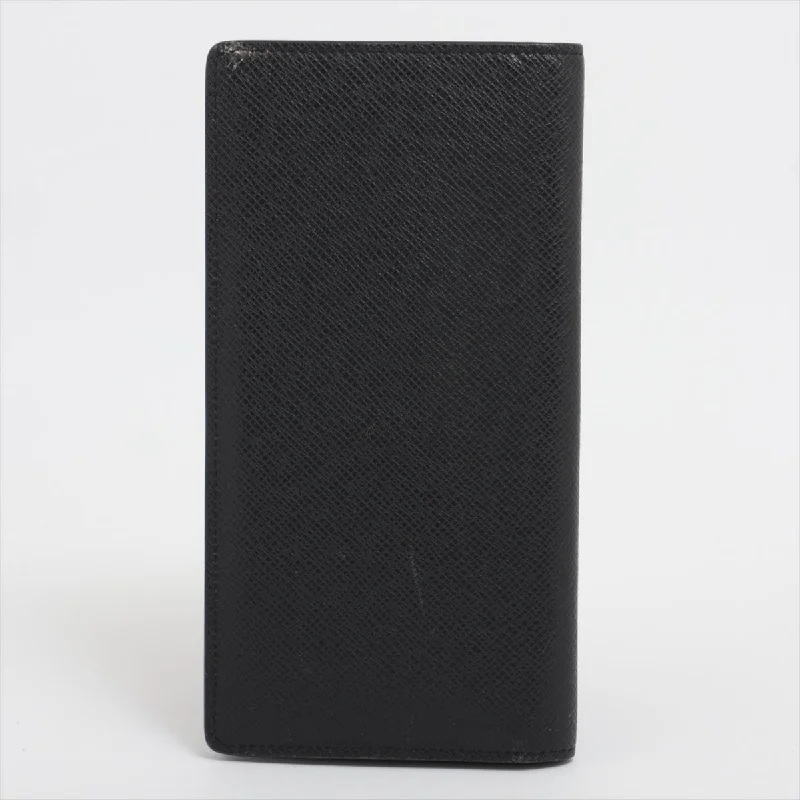 Louis Vuitton Taiga Portefolio Braza M30285 Noir Wallet