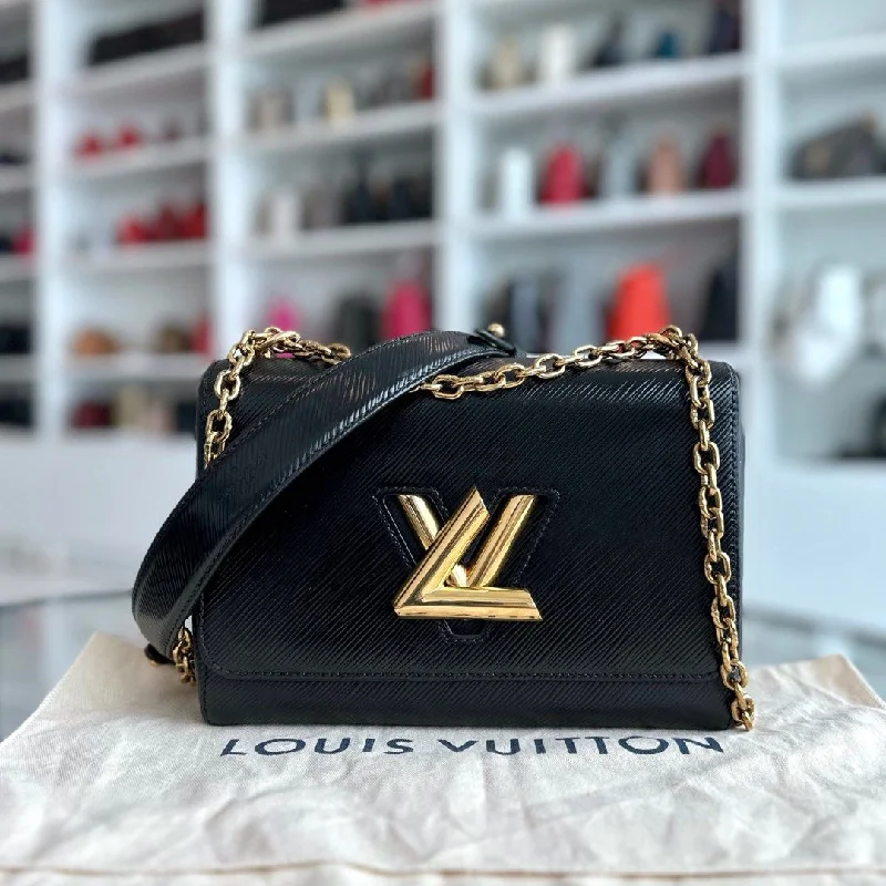 Louis Vuitton LV Twist MM EPI Leather Noir Black GHW