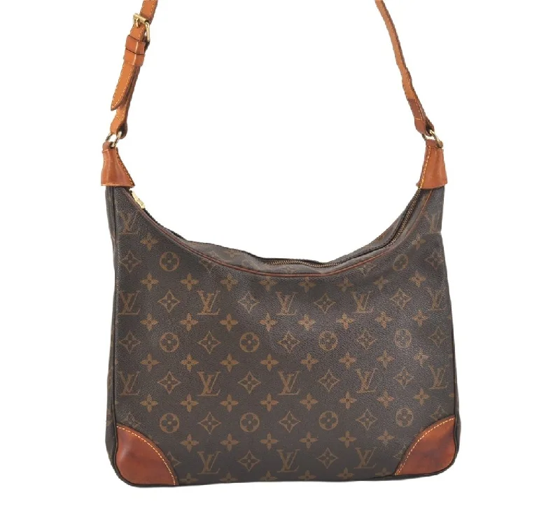 Authentic Louis Vuitton Monogram Boulogne 35 Shoulder Cross Bag M51260 LV 2314K