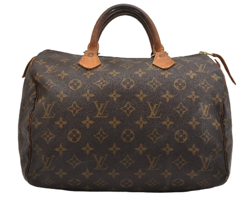 Authentic Louis Vuitton Monogram Speedy 30 Hand Boston Bag M41526 LV 1454K