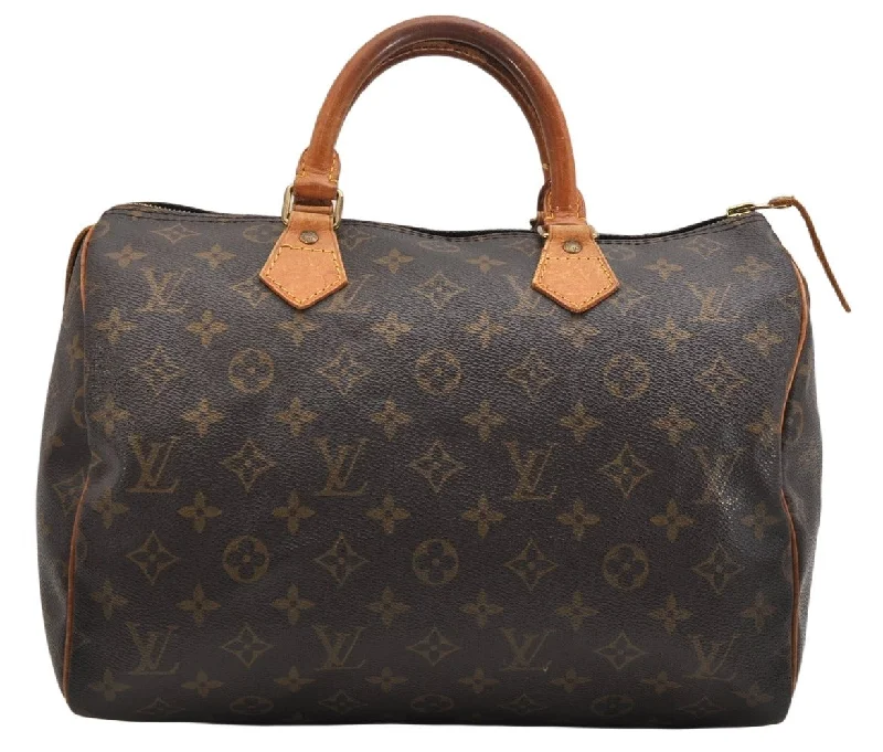 Authentic Louis Vuitton Monogram Speedy 30 Hand Boston Bag M41526 LV 1359K