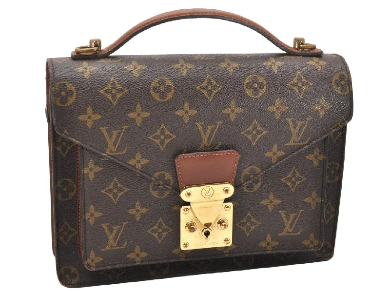 Authentic Louis Vuitton Monogram Monceau 2Way Shoulder Hand Bag M51187 LV 2547K