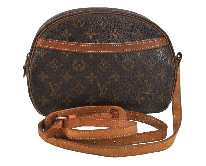 Authentic Louis Vuitton Monogram Blois Shoulder Cross Body Bag M51221 Junk 2839K