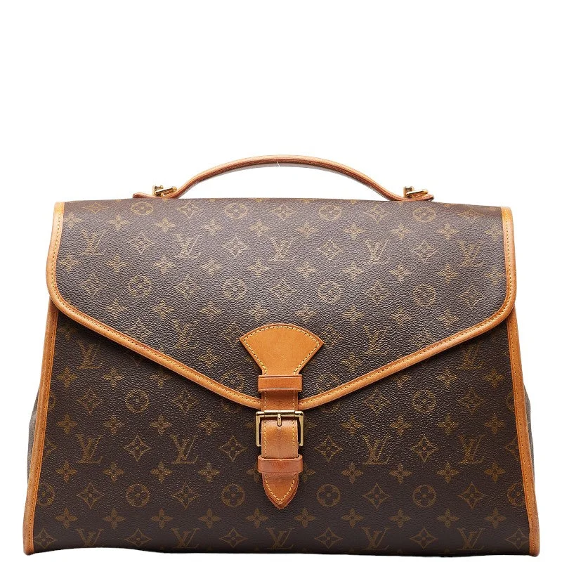 Louis Vuitton Monogram Beverly MM Handbag Business Bag M51120 Brown PVC Leather Men Louis Vuitton