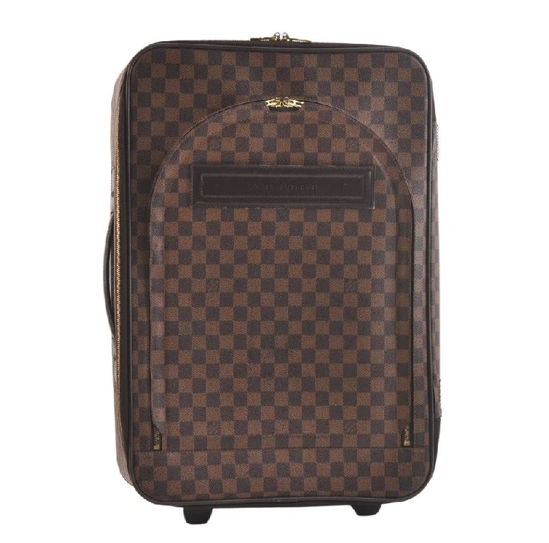 Authentic Louis Vuitton Damier Pegase 55 Travel Carry Bag N23294 LV Junk 2858K