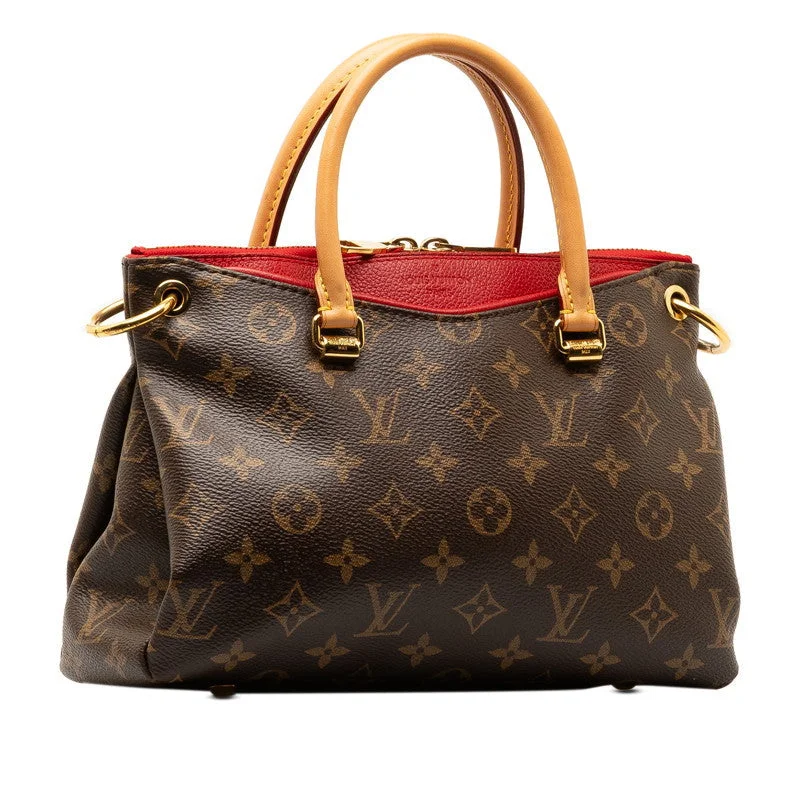 Louis Vuitton Monogram Parassus BB Handbag M41241 Tree Red PVC Leather  Louis Vuitton