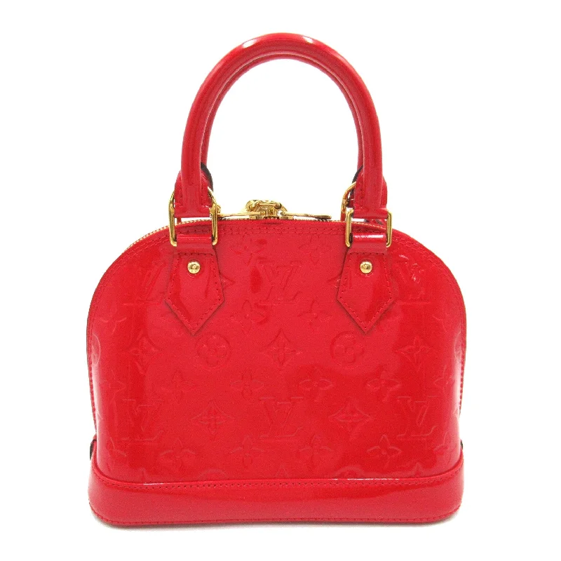 Louis Vuitton ALMA BB Shoulder Bag Patent Leather Vernis Red M90174