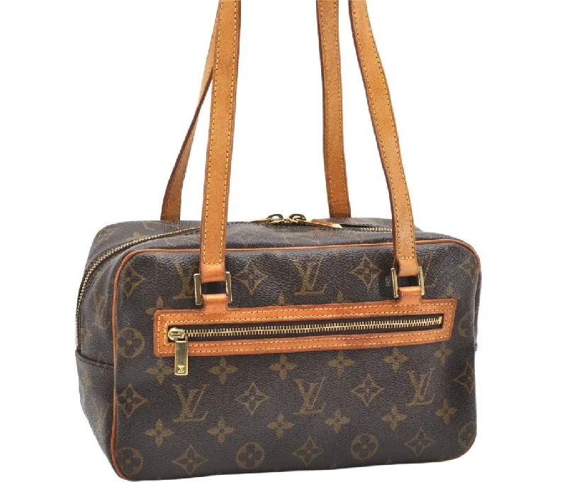 Authentic Louis Vuitton Monogram Cite MM Shoulder Bag M51182 LV 2372K