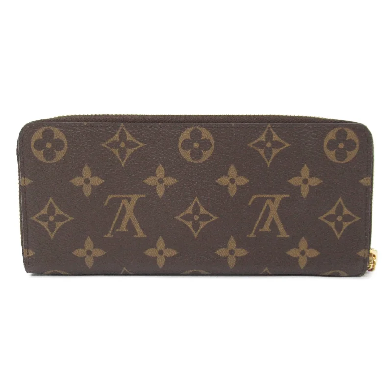 Louis Vuitton Louis Vuitton Portefolio Clemence Round Long Wallet Round Long Wallet Wallet PVC Coated Canvas Monogram   Brown M60742