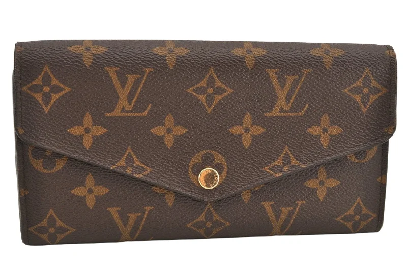 Authentic Louis Vuitton Monogram Portefeuille Sarah Purse Wallet M60531 LV 2582K