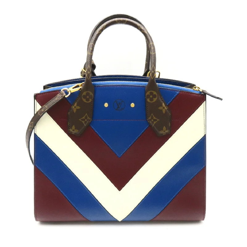 Louis Vuitton Louis Vuitton City Timer MM Shoulder Bag PVC Coated Canvas Leather  Brown / Multicolor / Blue/Red/White M52740