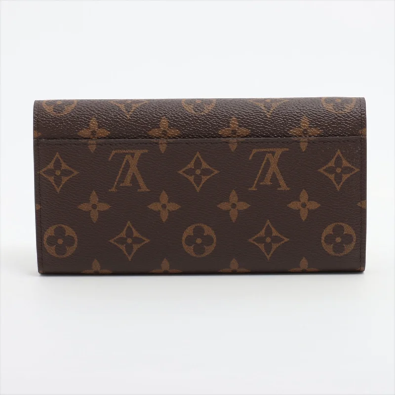 Louis Vuitton Monogram Portefolio Sarah M60531 Brown Long   Wallet