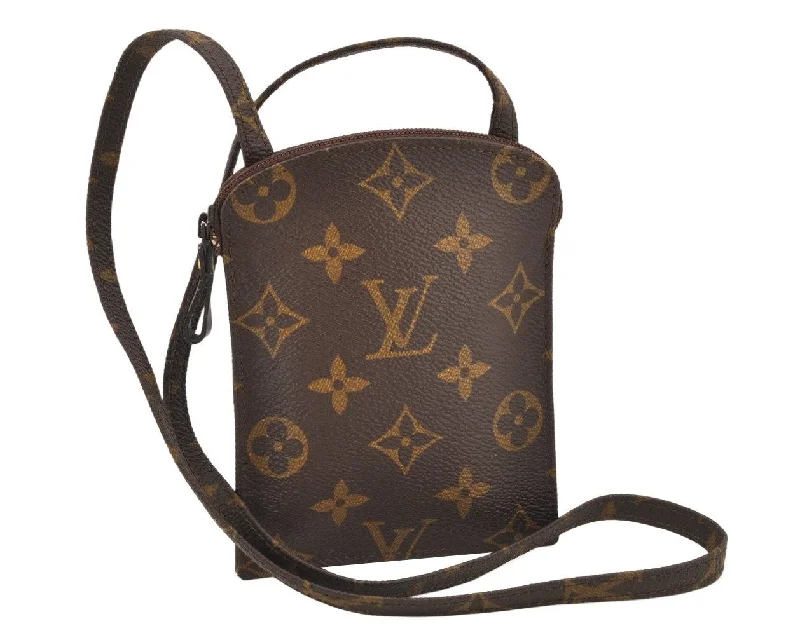 Auth Louis Vuitton Monogram Pochette Secret Shoulder Bag Pouch Old Model 2606K