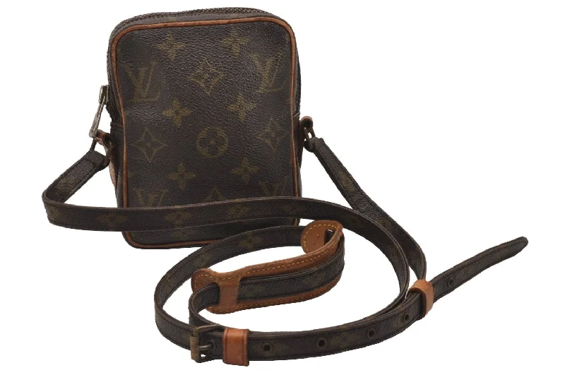 Auth Louis Vuitton Monogram Mini Poche Danube Shoulder Cross Bag M45268 LV 2629J