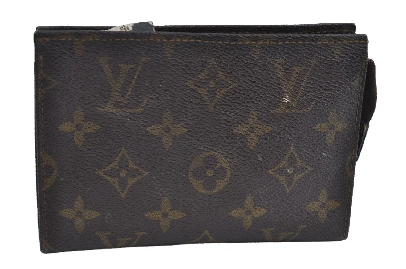 Auth Louis Vuitton Monogram Poche Toilette 15 Cosmetics Pouch Old Model LV K7769