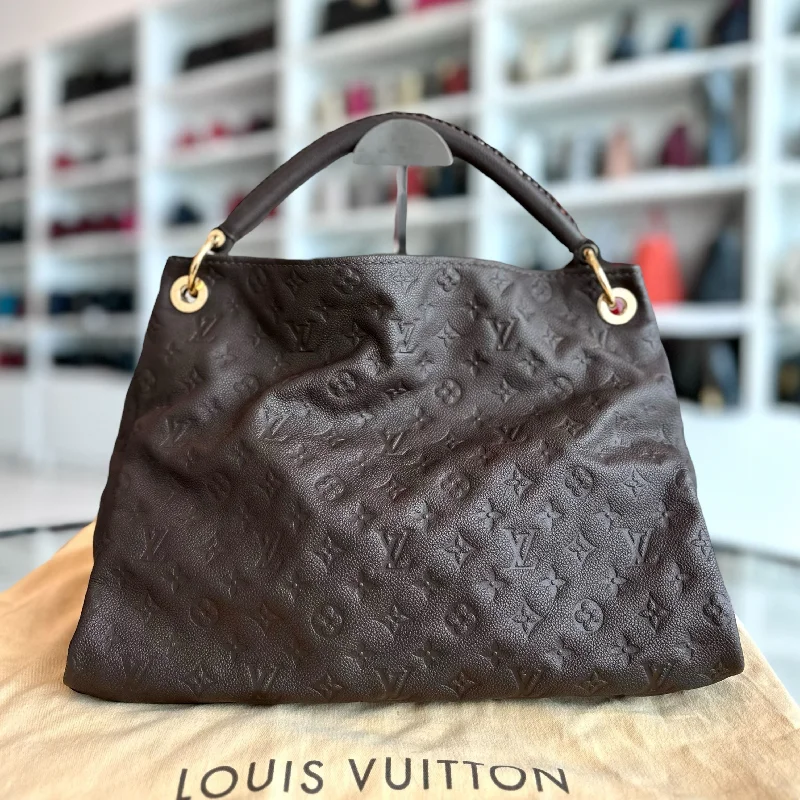 Louis Vuitton LV Artsy MM Monogram Empreinte Leather Brown Handbag