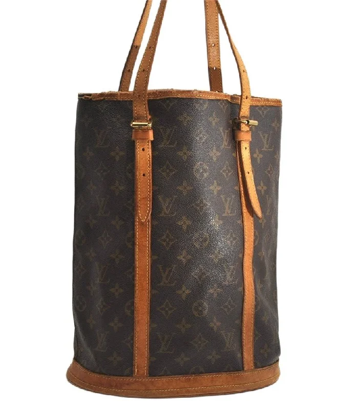 Authentic Louis Vuitton Monogram Bucket GM Shoulder Tote Bag M42236 LV 1990K