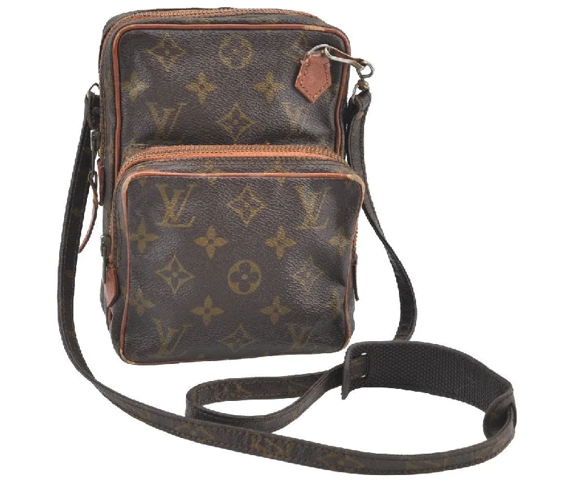 Authentic Louis Vuitton Monogram Amazone Shoulder Cross Body Bag Old Model K7905