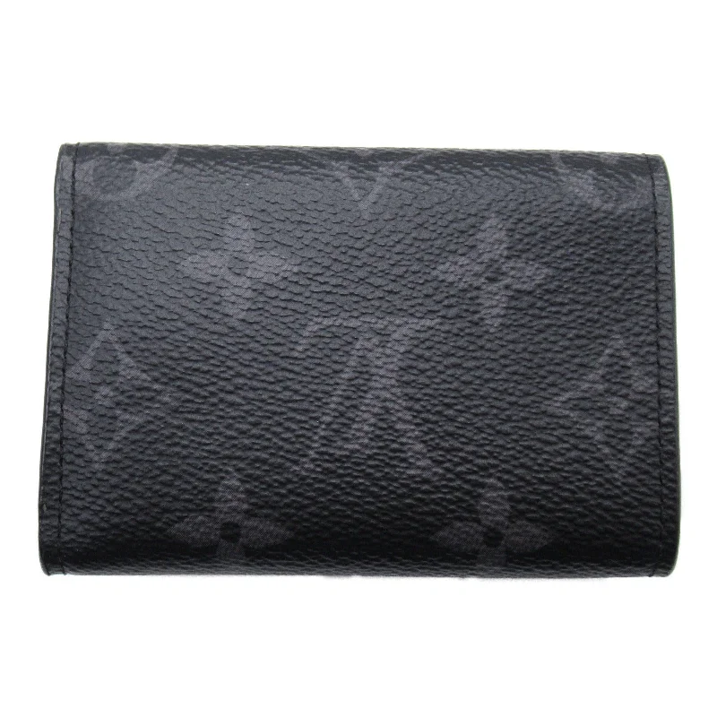 Louis Vuitton Dialovery Compact Wallet Three Fold Wallet Wallet PVC Coated Canvas Monogram Clippers   Black M67630