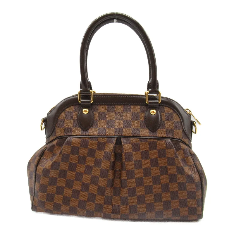 Louis Vuitton Trevi 2w Shoulder Bag PVC Coated Linen Damier  Brown  N51997