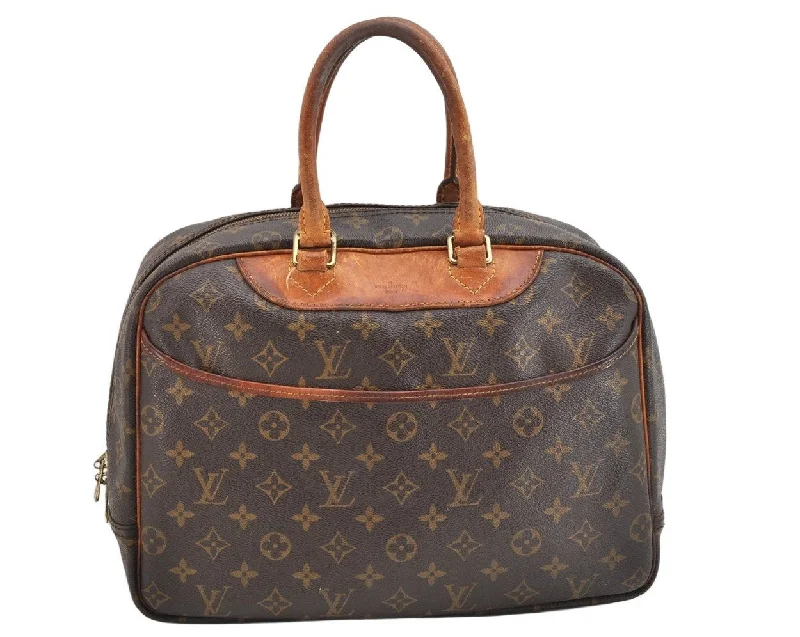 Authentic Louis Vuitton Monogram Deauville Hand Bag M47270 LV 1253K