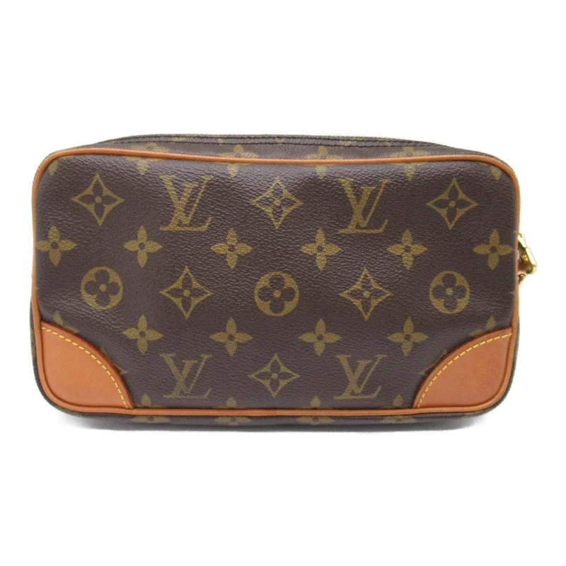 Louis Vuitton Louis Vuitton Marly Dragon PM Clutch Clutch Bag PVC Coated Canvas Monogram   Brown M51827