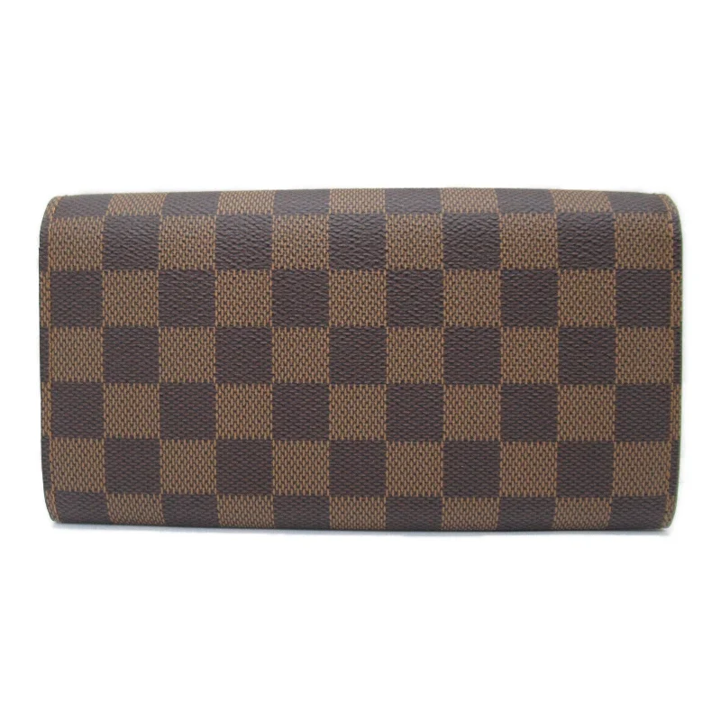 Louis Vuitton Louis Vuitton Portefolio Sarah Double Fold Wallet Wallet PVC Coated Canvas Damier  Brown N61734