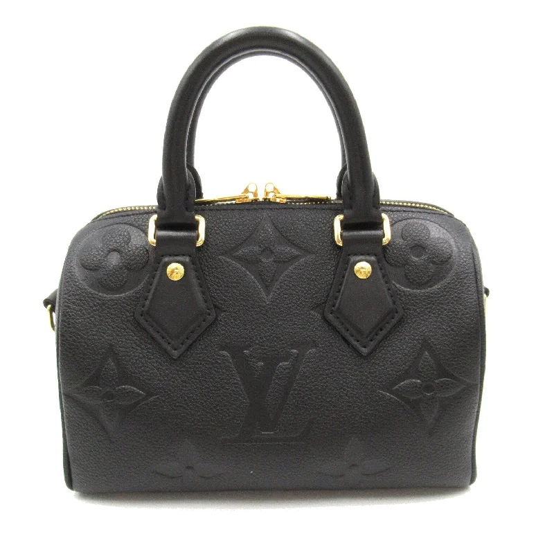 Louis Vuitton Speedy Bandouliere 20 Monogram Emplant Black M58953