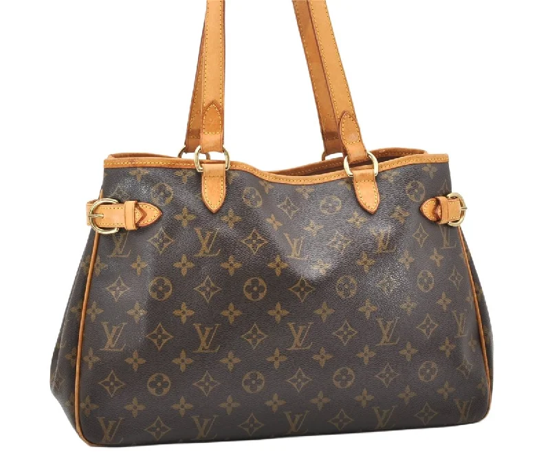 Authentic Louis Vuitton Monogram Batignolles Horizontal Tote Bag M51154 LV 2855K