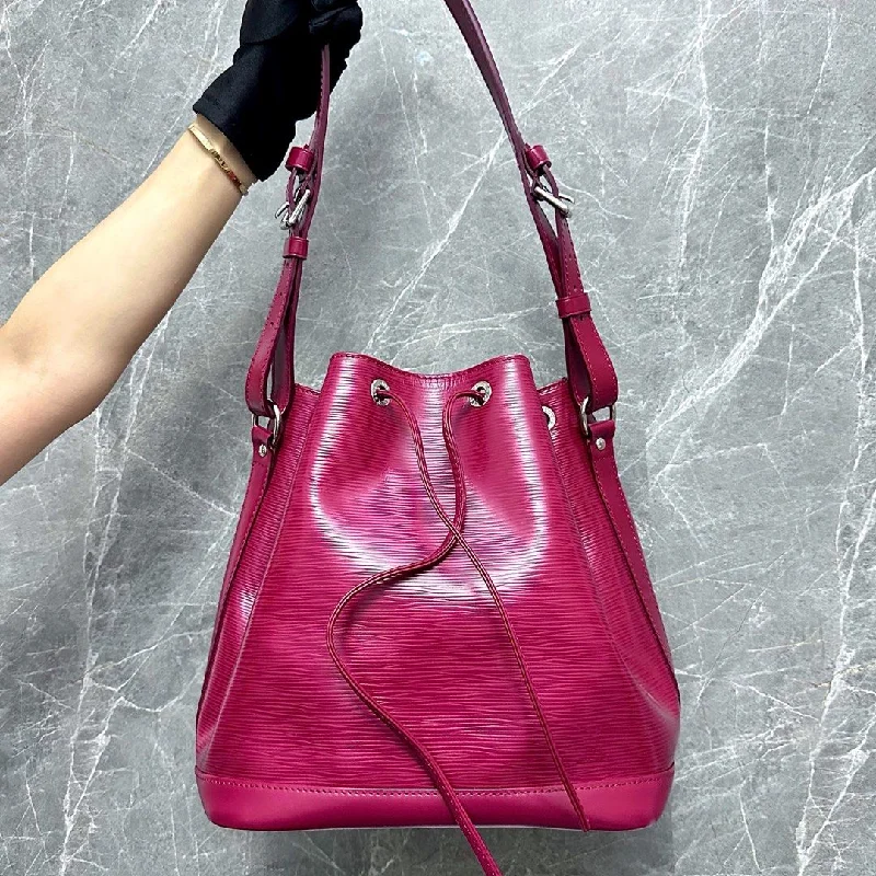 LV Neo EPI Leather Bucket Bag Burgundy Louis Vuitton