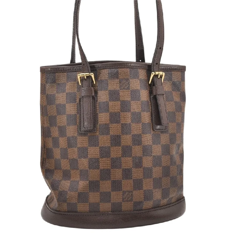 Authentic Louis Vuitton Damier Marais Bucket Shoulder Tote Bag N42240 LV 2892K