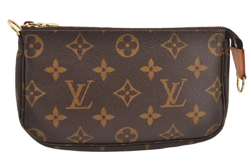 Authentic Louis Vuitton Monogram Pochette Accessoires Pouch M51980 LV 2943K