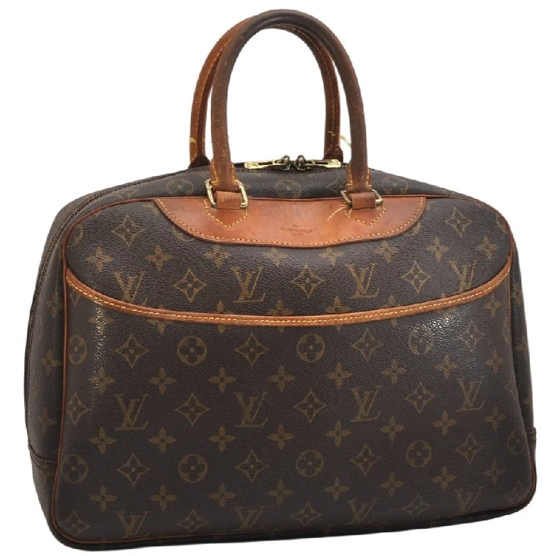 Authentic Louis Vuitton Monogram Deauville Hand Bag M47270 LV 1435K