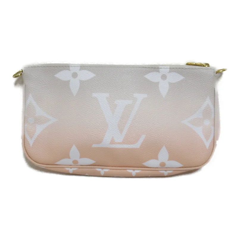 Louis Vuitton Louis Vuitton Multicolor Pochette Accessories Bag PVC  Canvas Monogram Giant  Orange Brum M57634