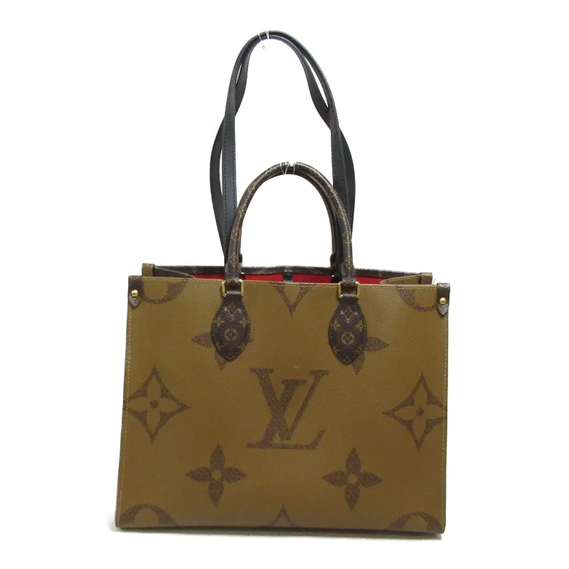 Louis Vuitton Louis Vuitton On The Go MM Tote Bag PVC Coated Canvas Monogram Giant  Brown M45321