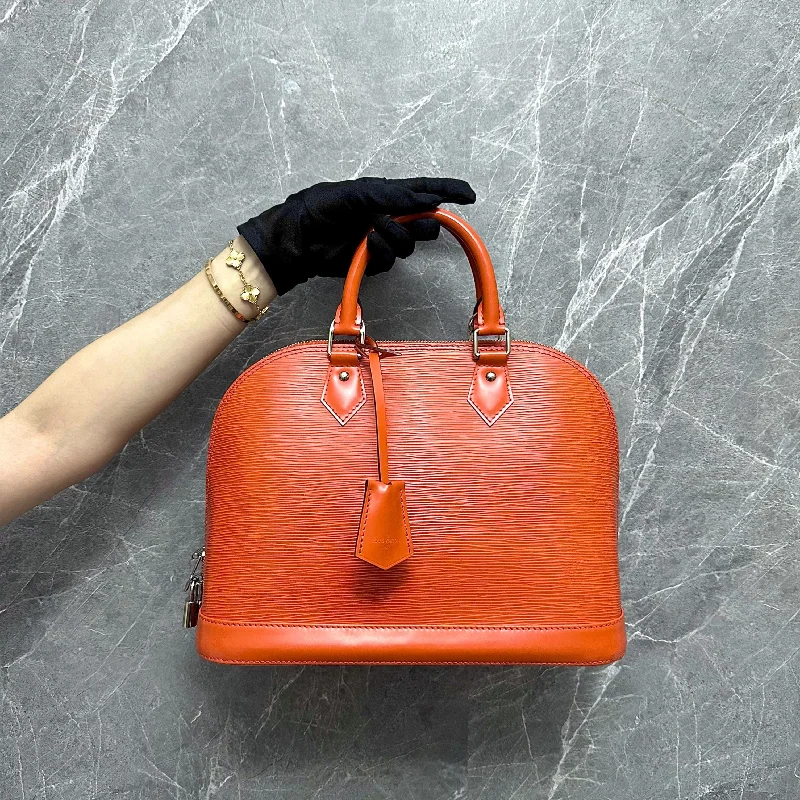 LV Alma PM EPI Leather Orange SHW