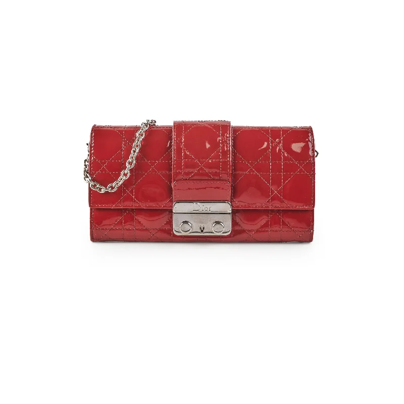 Christian Dior Red Patent Wallet