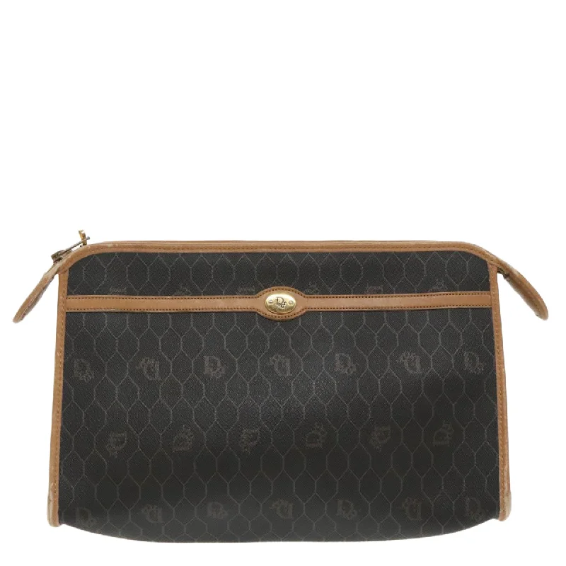 Dior Honeycomb  Canvas Clutch Bag (Pre-Owned)