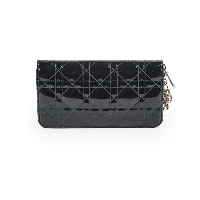 Dior Zippy Long Wallet Black