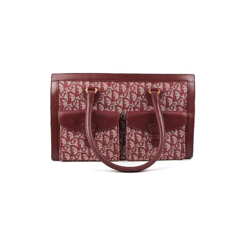 Christian Dior Trotter Tote Bag Bordeaux