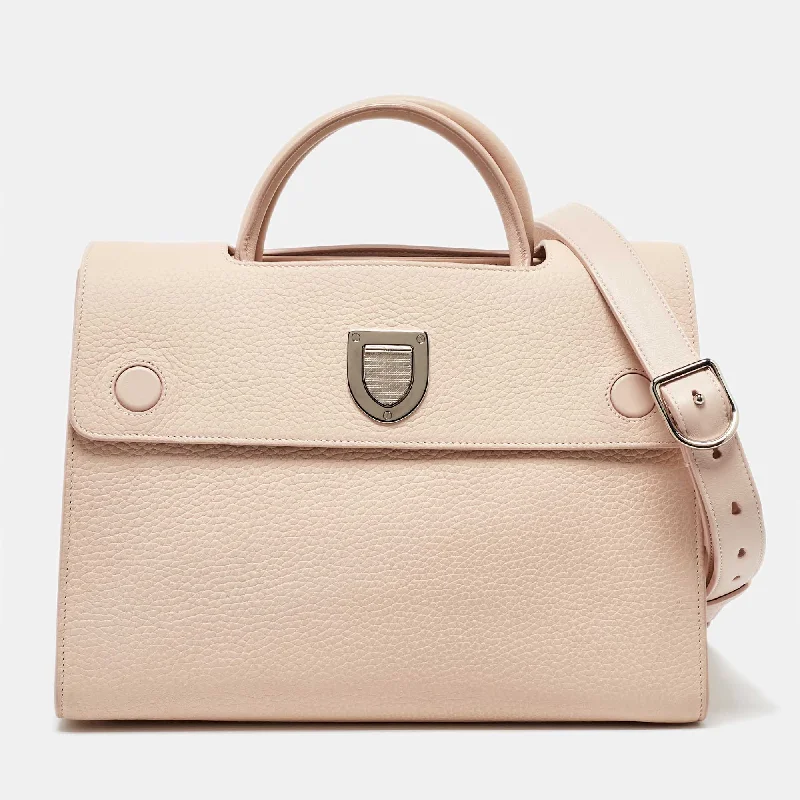 Dior Pink Leather Medium Diorever Tote