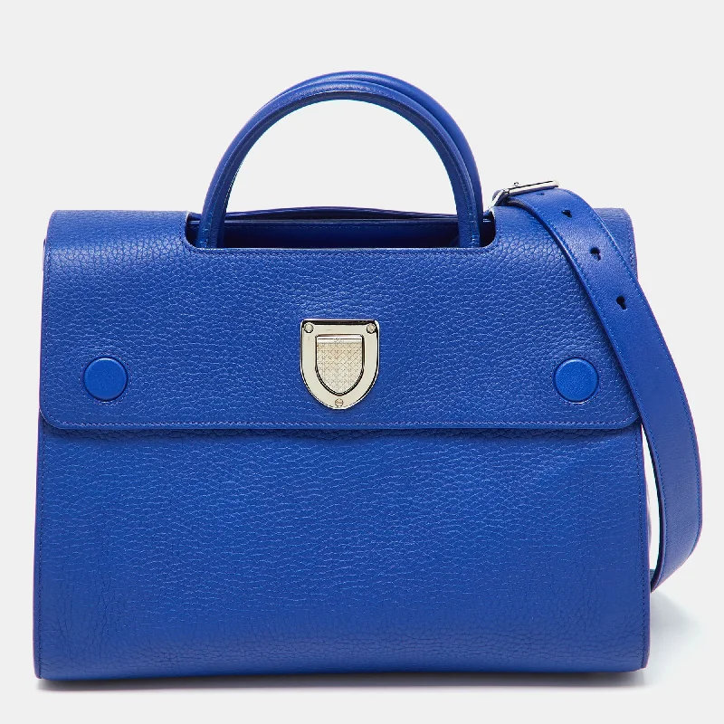 Dior Blue Leather Medium Diorever Tote