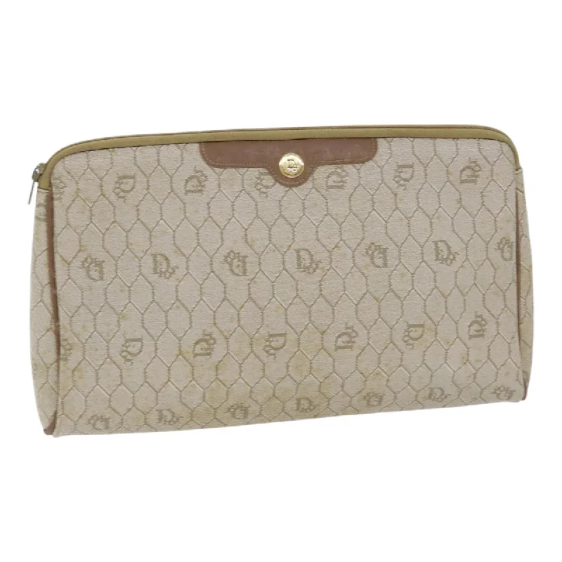 Dior Honeycomb  Canvas Clutch Bag (Pre-Owned)