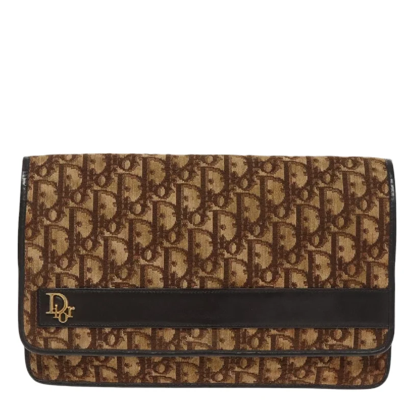 Dior Trotter  Canvas Clutch Bag (Pre-Owned)