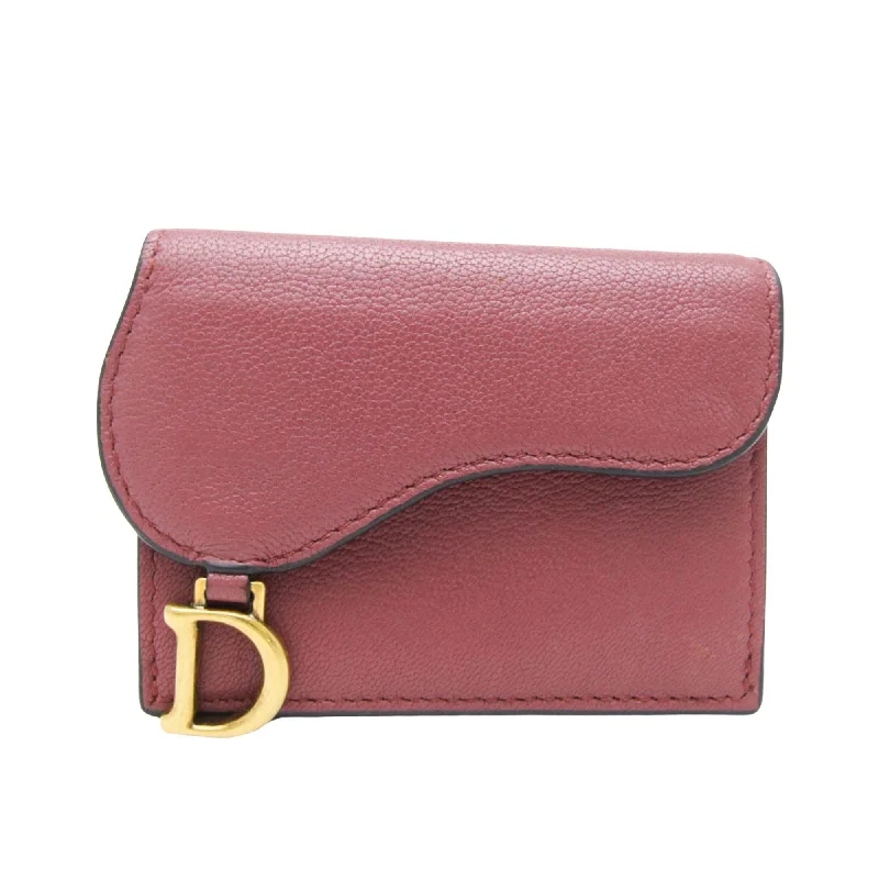 Dior Saddle  Leather Wallet  (Pre-Owned)